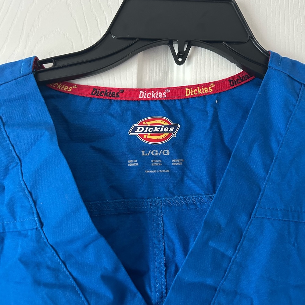 Dickies Royal Blue V-Neck Scrub Top